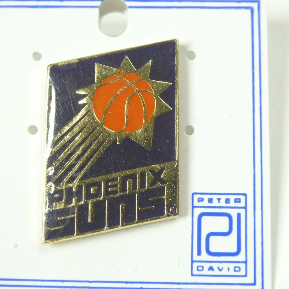 Phoenix Suns Pin 1992 Peter David NBA Basketball Vintage 1990s